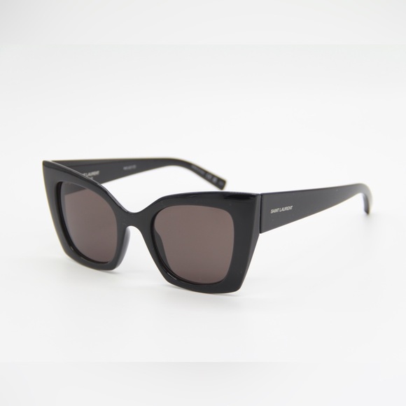 NEW SL552 001 SAINT LAURENT SL 552 001 WOMEN CAT EYE FRAME SUNGLASSES - Picture 5 of 13